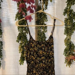 black floral romper